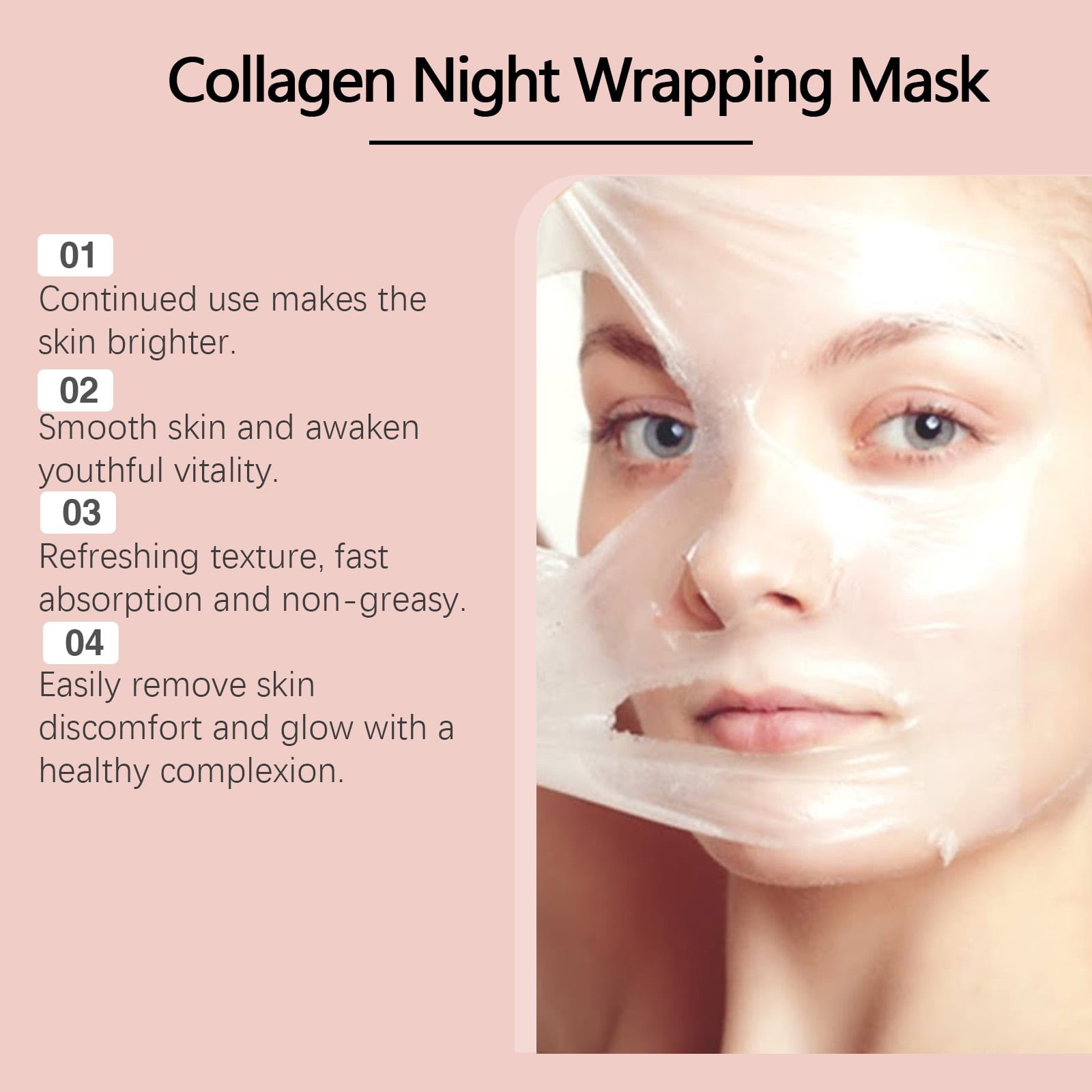GlowWrap™ Collagen Night Mask 🌙✨ Wake Up Radiant